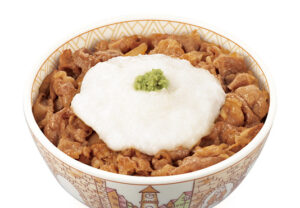 わさび山かけ牛丼すき家