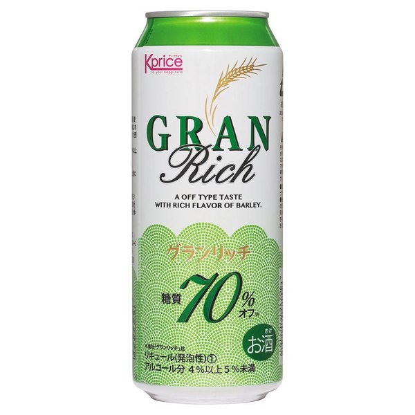 グランリッチ糖質70％オフ（K-Price）発泡酒