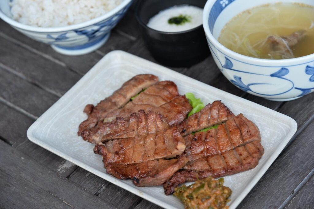 牛タン定食（宮城県・菅生PA）