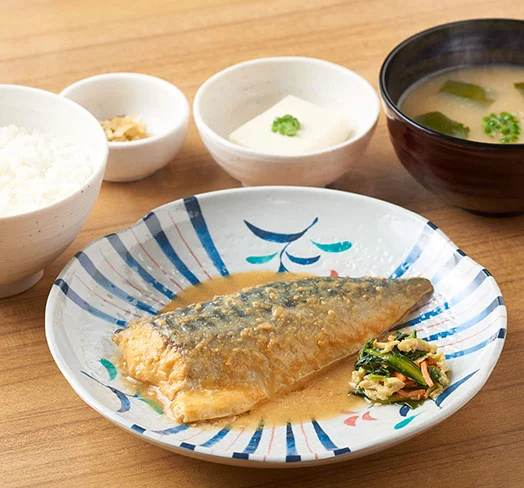 サバの味噌煮定食